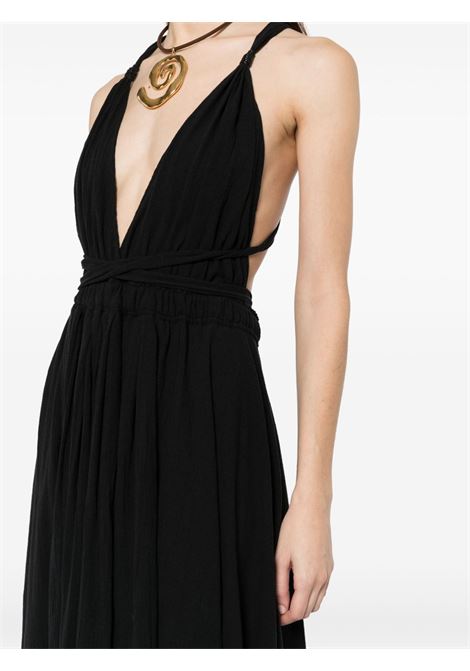 Black hera front slit dress Caravana - women CARAVANA | HERABLK