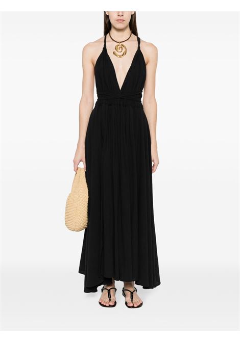 Black hera front slit dress Caravana - women CARAVANA | HERABLK