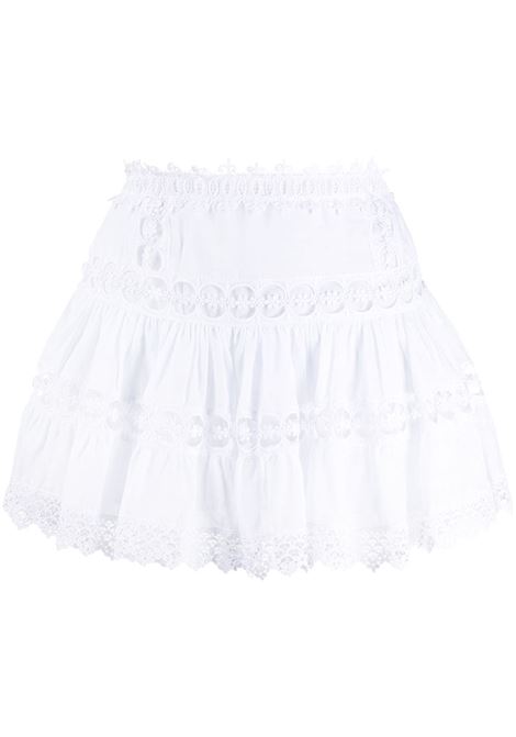 Gonna mini con ricami greta in bianco Charo Ruzi Ibiza - donna CHARO RUIZ IBIZA 1989 | Gonne | 201400WHT