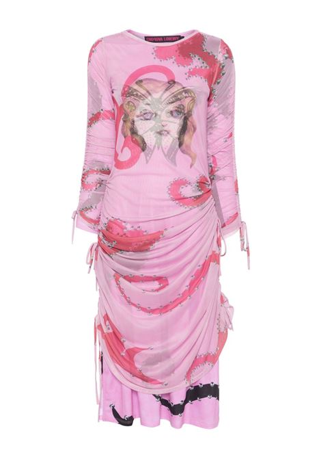 Abito midi Ballasta in rosa Chopova Lowena - donna CHOPOVA LOWENA | Abiti | 1300PNKRD