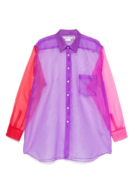 Purple organza shirt COMME DES GARCONS - women COMME DES GARCONS | Shirts | GOB0101