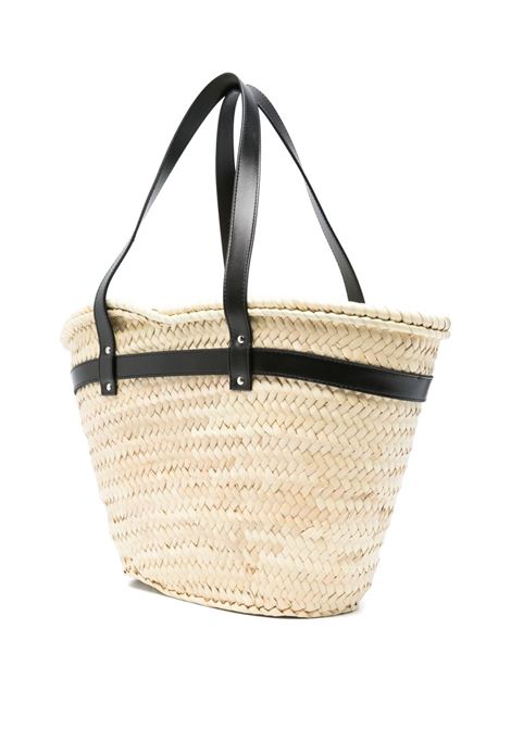 Beige palm logo-plaque bucket bag Coperni- women COPERNI | COPBA96F9012BEI
