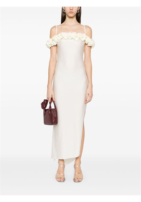 White ruffled maxi dress Coperni - women COPERNI | COPR113F5001WHT