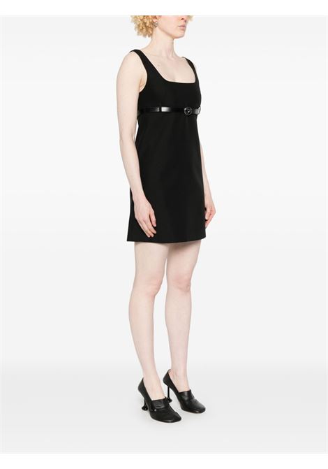 Black belted tailored mini dress Coperni - women COPERNI | COPR148F3004BLK