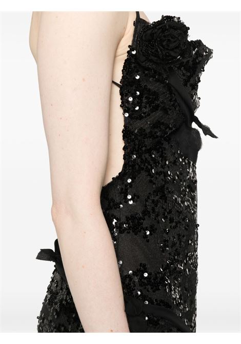 Black sequin-embellished maxi dress Coperni - women COPERNI | DR188F2032BLK