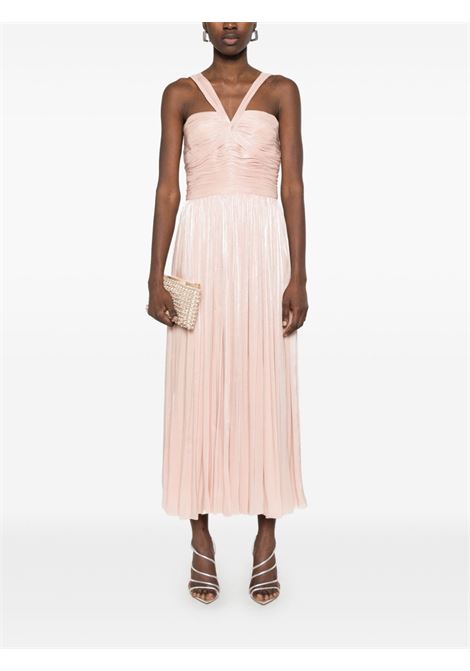Abito lungo in lurex rosa Costarellos - donna COSTARELLOS | FW2349VINTAGEROSE