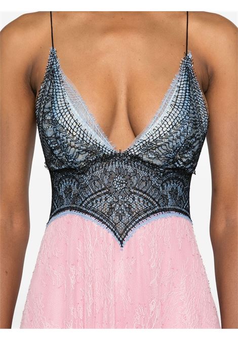 Flamingo pink Salila gown Costarellos - women COSTARELLOS | PS2527PINKBLACK