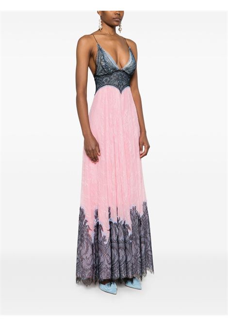 Flamingo pink Salila gown Costarellos - women COSTARELLOS | PS2527PINKBLACK
