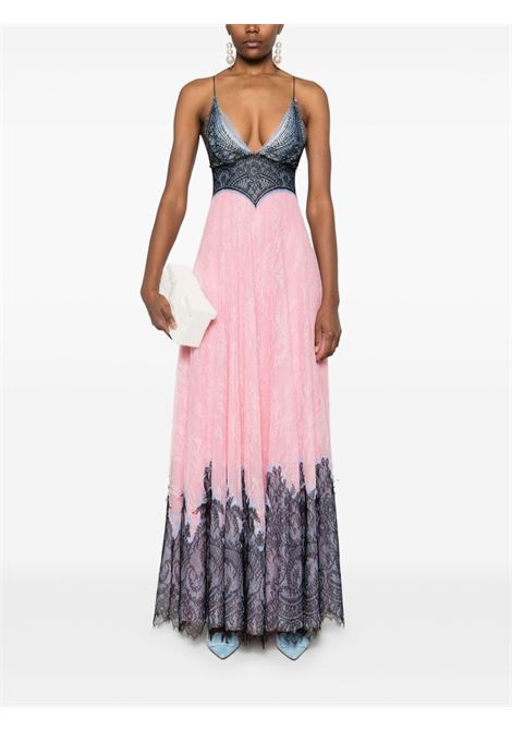 Flamingo pink Salila gown Costarellos - women COSTARELLOS | PS2527PINKBLACK