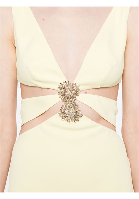 Abito maxi con cut-out in giallo chiaro Costarellos - donna COSTARELLOS | SS2527YLLW