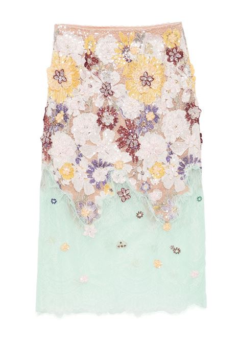 Gonna con ricamo a fiori multicolore Costarellos - donna COSTARELLOS | SS2566MLT