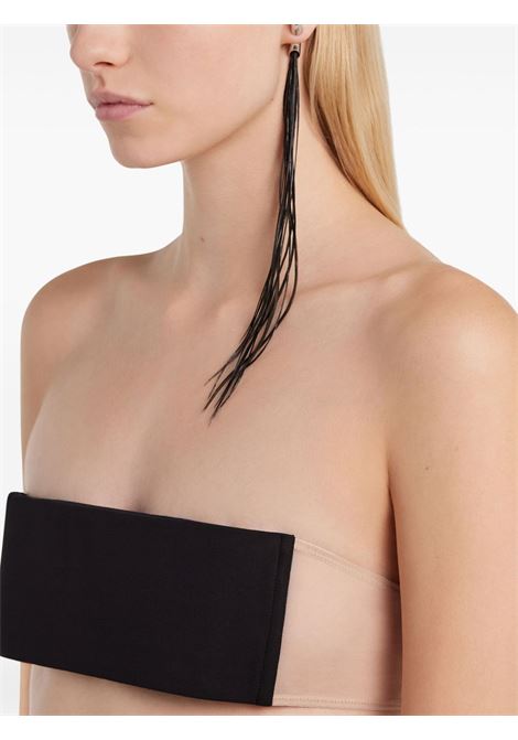 Orecchino Plume in nero Courrèges - donna COURRÈGES | 225BBO083LA0001M312