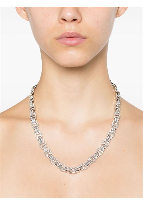 Silver-tone crystal-embellished necklace Darkai - unisex DARKAI | DICO0068BBDILWH