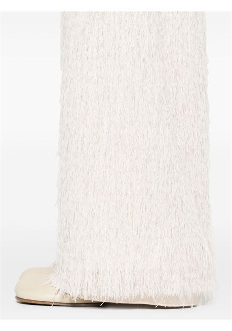 White Aria fringed trousers Darkpark - women DARKPARK | WTR57FAC610001