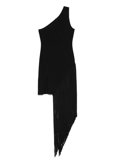 Black fringed mini dress David koma - women DAVID KOMA | Dresses | RE25DKKN07DBLK