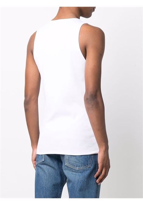 Canotta T-Lifty-D con ricamo in bianco Diesel - uomo DIESEL | A040880EJAI100