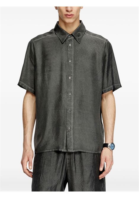 Black S-Leon short-sleeved shirt Diesel - unisex DIESEL | A172840CMBB9XX