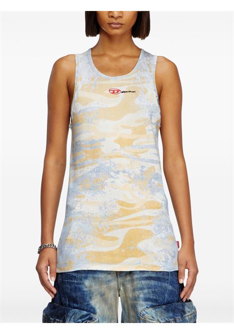 Yellow and blue T-Lifty tank top Diesel - unisex DIESEL | A178560SPEZ22UA