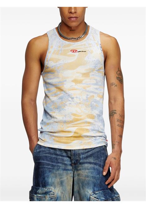 Yellow and blue T-Lifty tank top Diesel - unisex DIESEL | A178560SPEZ22UA