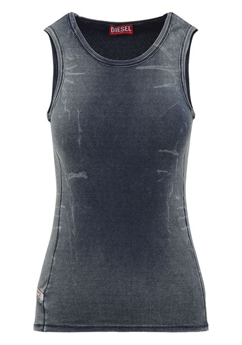 Canotta a coste in blu Diesel - donna DIESEL | A191520HJBE01