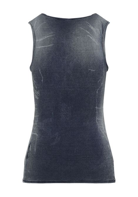Canotta a coste in blu Diesel - donna DIESEL | A191520HJBE01