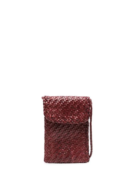 Bordeaux interwoven-design phone-case bag - DRAGON DIFFUSION women DRAGON DIFFUSION | Lifestyle | 8865BRD