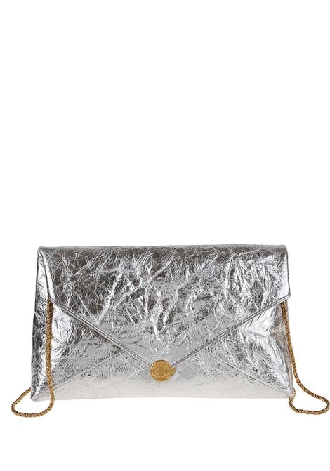 Clutch metallica in argento dries van noten - donna DRIES VAN NOTEN | Borse clutch | 251011512299952