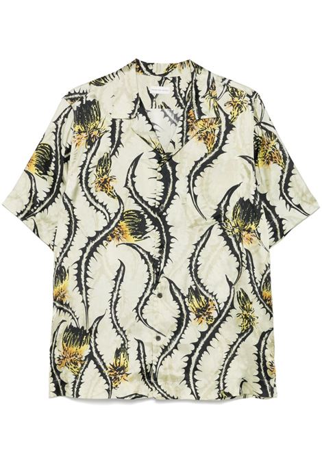 Multicolored carltone  Thistle-print shirt Dries van noten - men DRIES VAN NOTEN | Shirts | 2510207421001206
