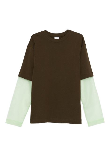 T-shirt a maniche lunghe bicolore hemal Dries Van Noten - uomo DRIES VAN NOTEN | T-shirt | 2510211171603606