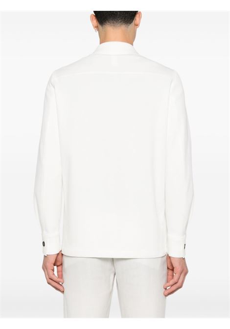 White classic-collar shirt jacket Eleventy - men ELEVENTY | K70GIAH06JAC2500101