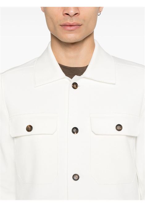 White classic-collar shirt jacket Eleventy - men ELEVENTY | K70GIAH06JAC2500101