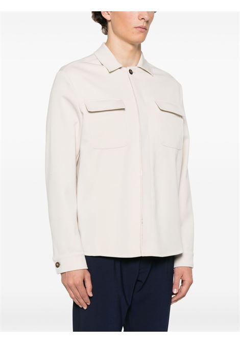 Beige classic-collar shirt jacket Eleventy - men ELEVENTY | K75GIAK08TES0K08002