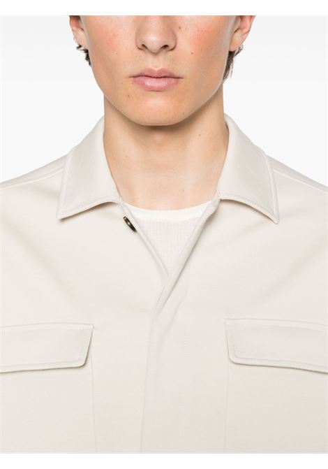 Beige classic-collar shirt jacket Eleventy - men ELEVENTY | K75GIAK08TES0K08002