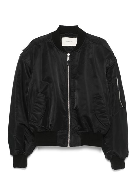 Bomber crop in nero ENTIRE STUDIOS - unisex ENTIRE STUDIOS | Capispalla | ESUS251007OI