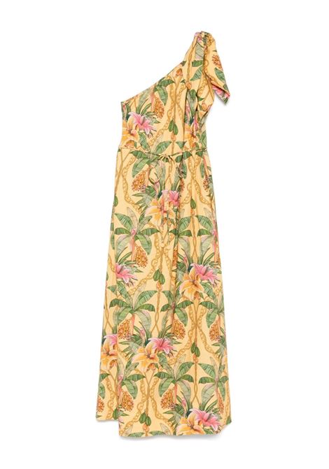 Yellow multicolor Tropical Paradise maxi dress Farm Rio - women FARM RIO | Dresses | 33220225137