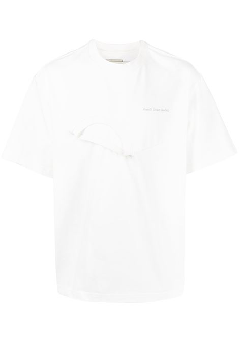 T-shirt con design patchwork in bianco - FENG CHEN WANG uomo FENG CHEN WANG | T-shirt | FF12TSH713WHT