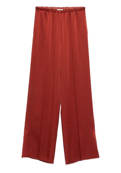 Pantaloni a palazzo in crêpe in marrone Forte forte - donna FORTE FORTE | Pantaloni | 135623084