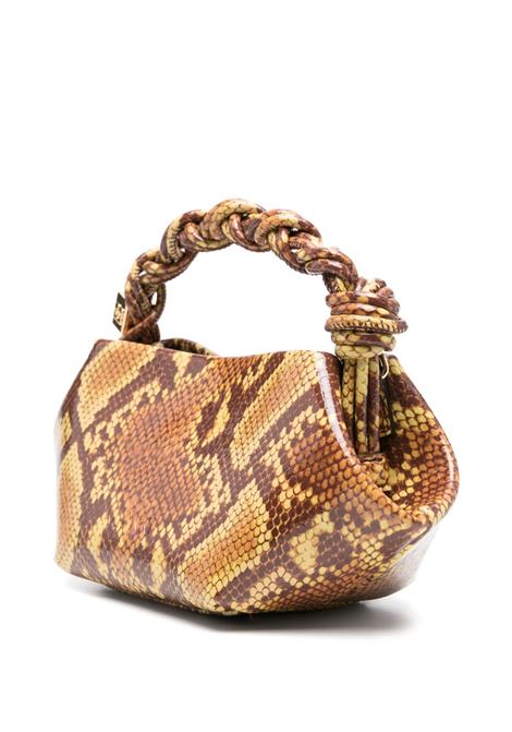 Brown animalier mini Bou hand bag Ganni - women GANNI | A6515875