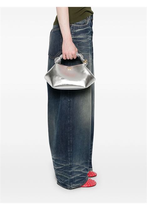 Silver small Bou hand bag Ganni - women GANNI | A6609018