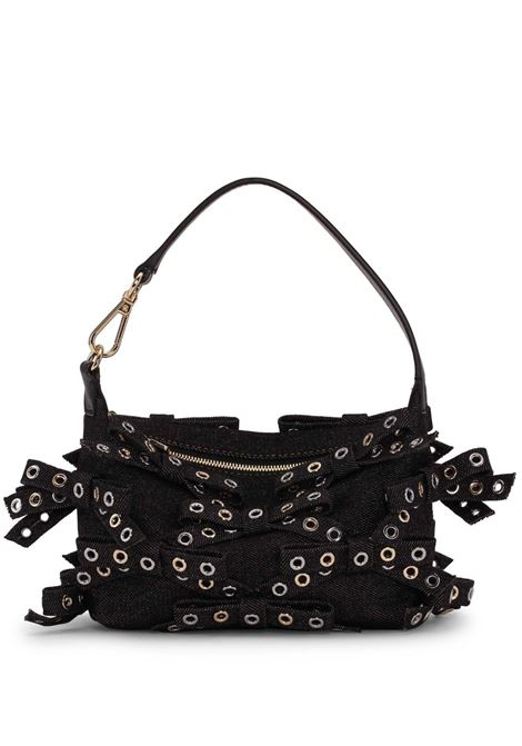 Black small Butterfly denim hand bag Ganni - women GANNI | A6625099