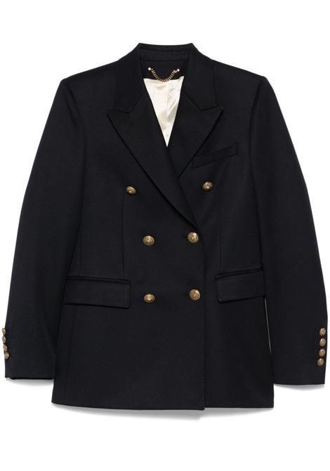 Blazer doppiopetto in blu scuro Golden Goose - donna GOLDEN GOOSE | Giacche | GWP00829P00061950486