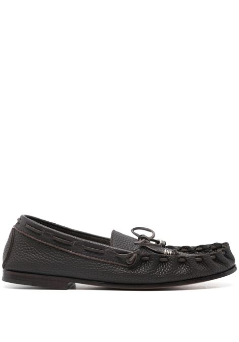 Black leather loafers Henderson baracco - men HENDERSON BARACCO | Loafers | MAUIG0PP