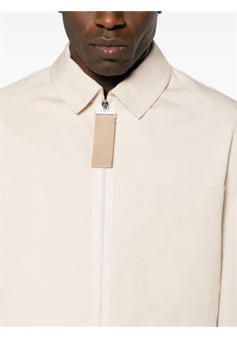 Bomber le blouson linu in beige - JACQUEMUS  uomo JACQUEMUS | 245BL0131534150