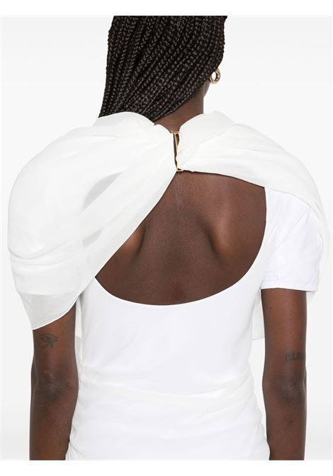 Abito corto La Robe Castagna in bianco Jacquemus - donna JACQUEMUS | 251DR1301555100