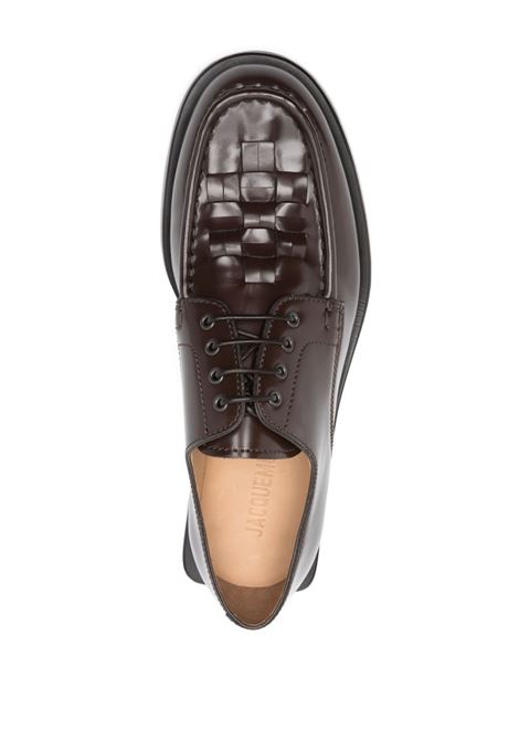 Brown les derbies tressees derby shoes Jacquemus - men JACQUEMUS | 255FO1694363880