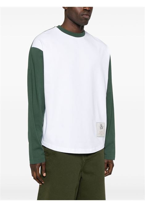 T-shirt a maniche lunghe le tshirt baseball in bianco e verde Jacquemus - uomo JACQUEMUS | 255JS2992003050