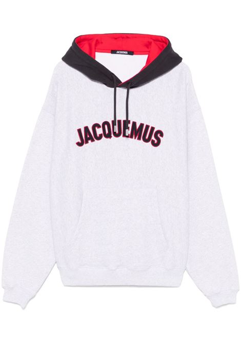 Felpa Le Hoodie Baseball in grigio Jacquemus - uomo