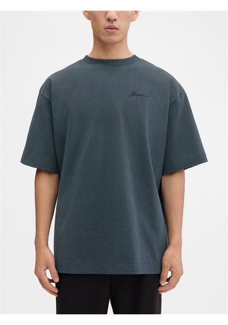 T-shirt Le Halteres in nero Jacquemus - uomo JACQUEMUS | 255JS32224663FO