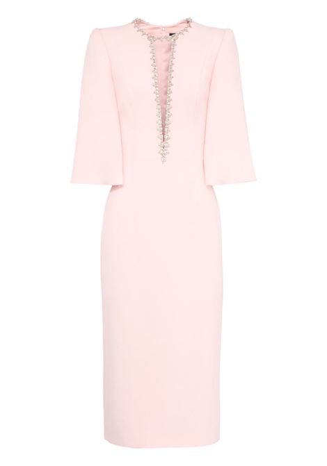 Light pink crystal-embellished grace dress Jenny packham - women JENNY PACKHAM | Dresses | JPEX274494