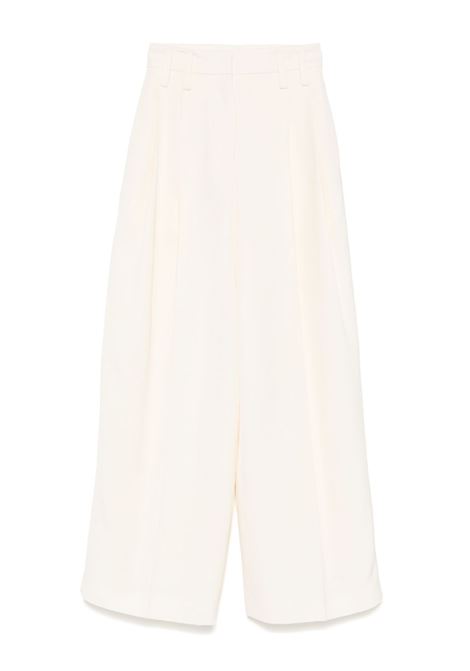 Pantaloni con pieghe in avorio Jil Sander - donna JIL SANDER | Pantaloni | J03KA0292J65005105
